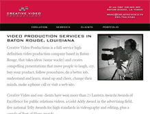Tablet Screenshot of creativevideo.tv